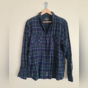 United By Blue Green Plaid Shirt